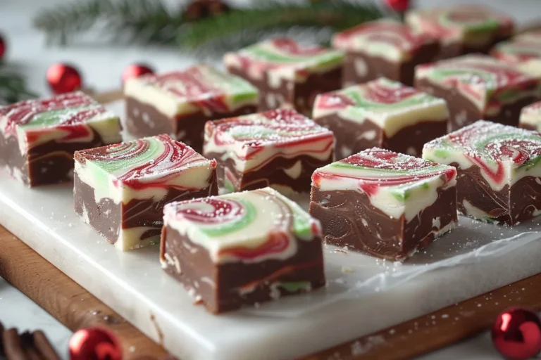 3-Ingredient Christmas Swirl Fudge