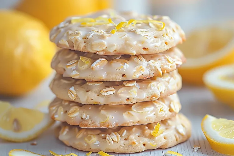 3 Ingredient No Bake Lemon Oatmeal Cookies