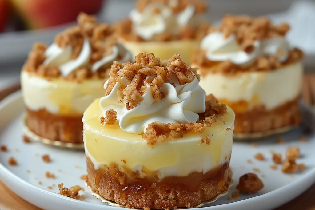 Apple Crisp Mini Cheesecakes
