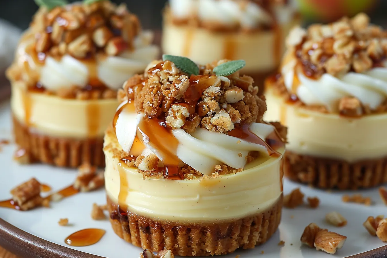 Apple Crisp Mini Cheesecakes upscaled 6901703ae9ddb