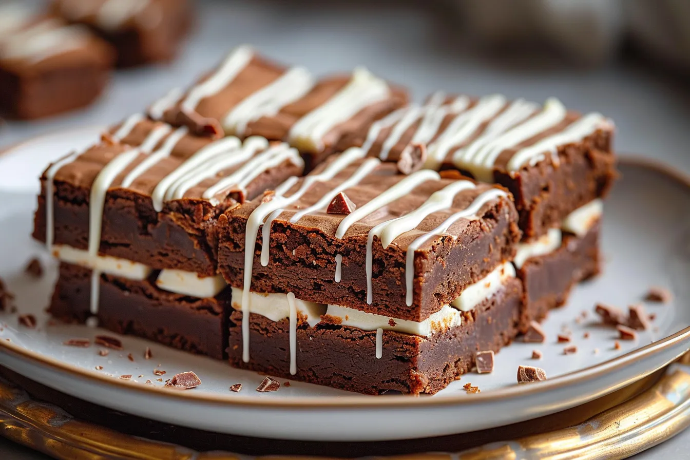 Brownies with White Chocolate Drizzle Recipe 5 Brownies with White Chocolate upscaled 68f6e0783c4eb