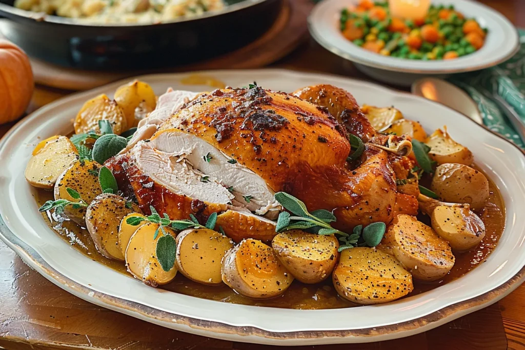 CROCKPOT THANKSGIVING TURKEY WITH GRAVY