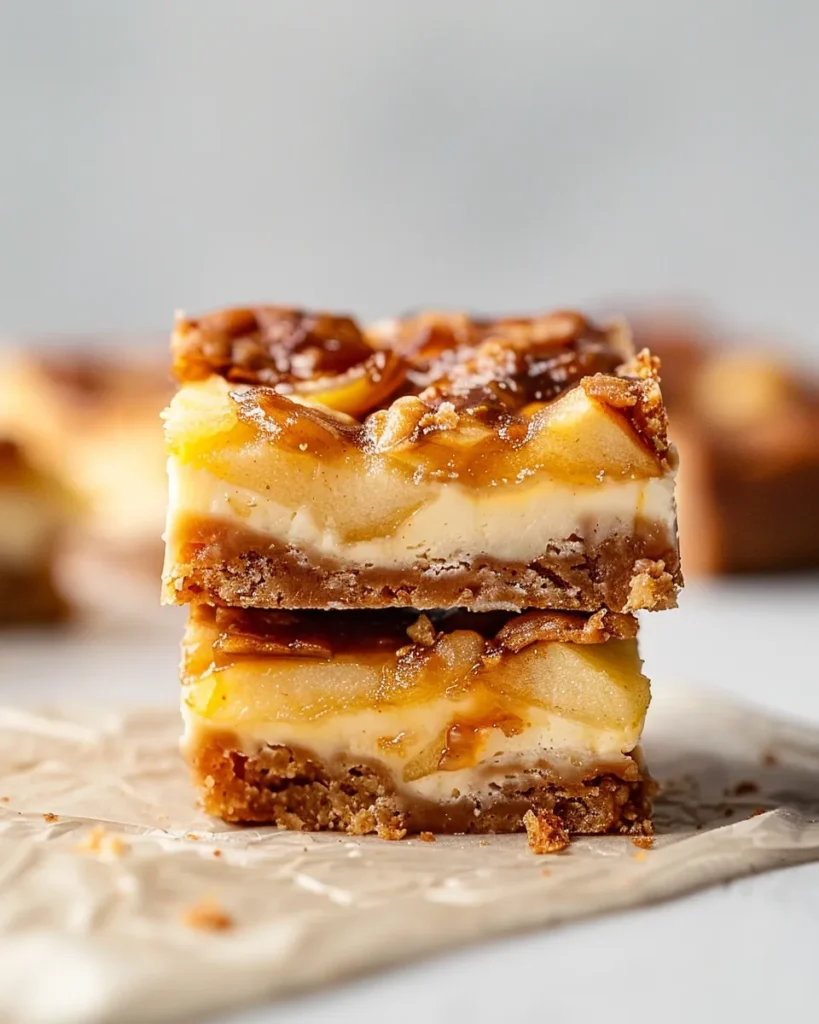 Caramel Apple Cheesecake Bars