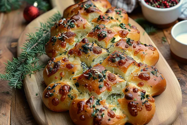 Cheesy Christmas Tree Bread