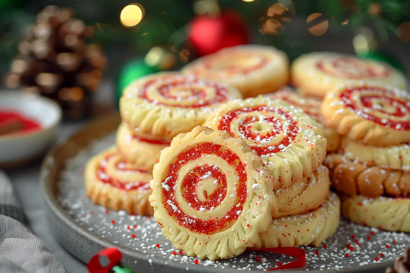 Festive Xmas Pinwheel Cookies 3 Christmas Pinwheel Cookies upscaled 68f974ef36725