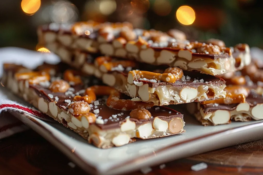 Christmas Pretzel Bark