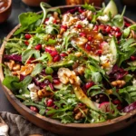 Christmas Salad with Honey Mustard Dressing.