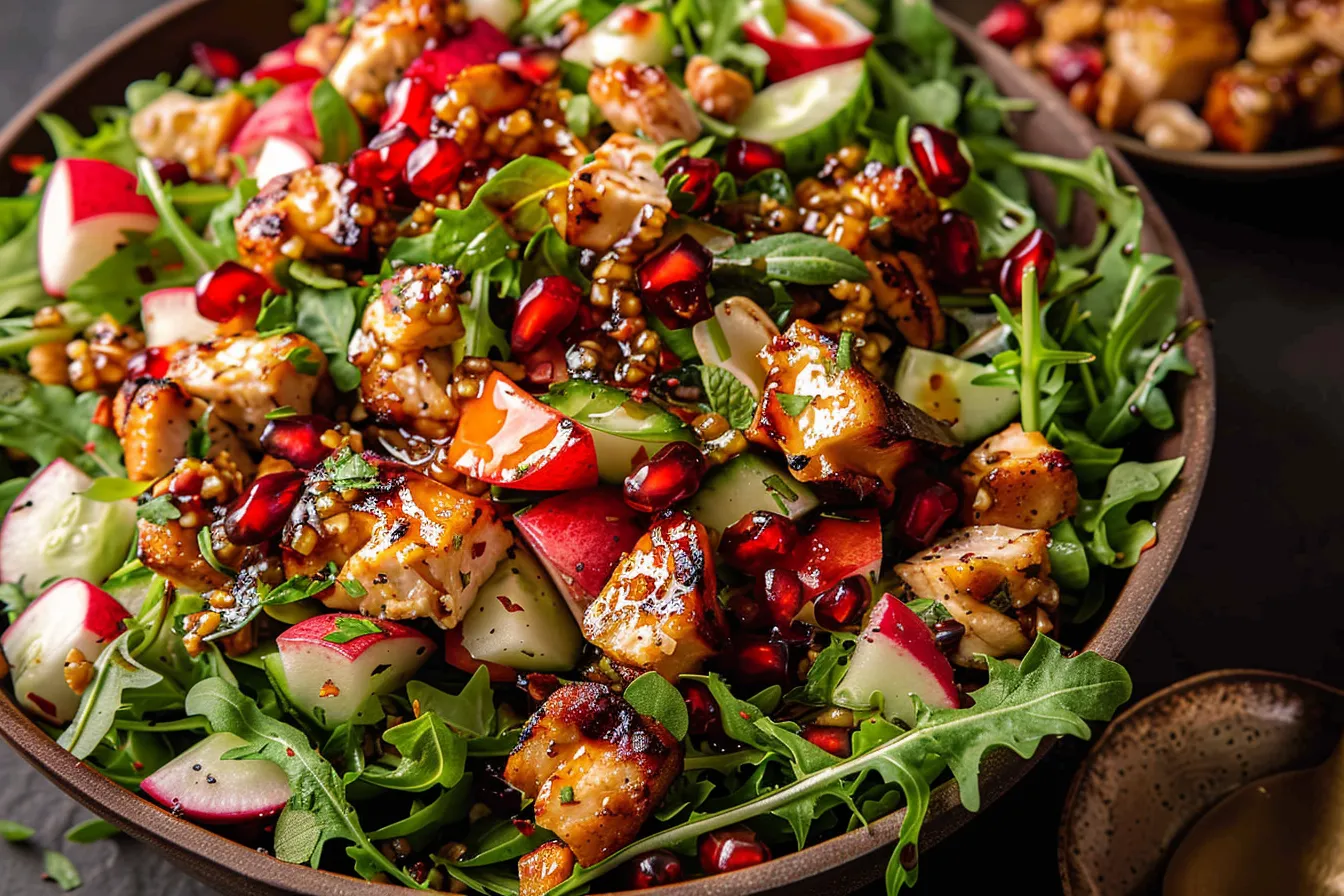 Christmas Salad Delicious Honey Mustard Dressing 4 Christmas Salad with Honey upscaled 68e9470fcbcc4