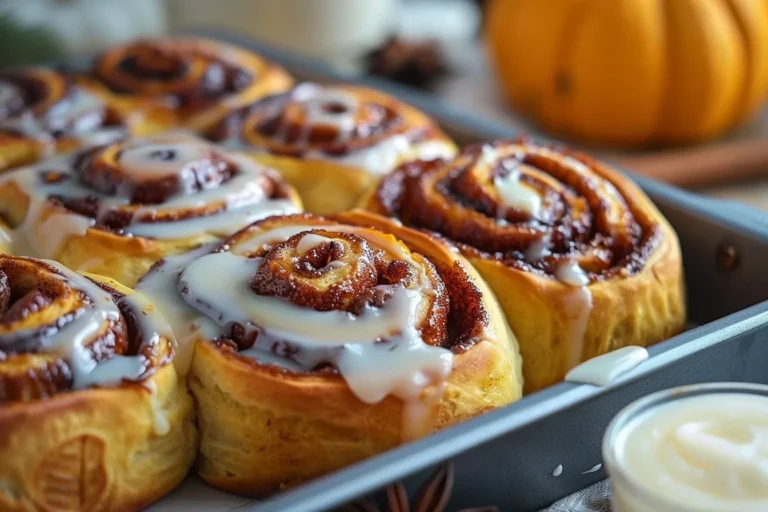 Cozy Pumpkin Spice &amp; Maple Sourdough Cinnamon Rolls