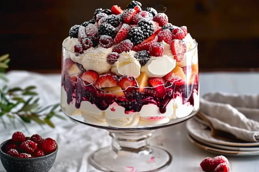 Curtis Stone’s Christmas pavlova trifle