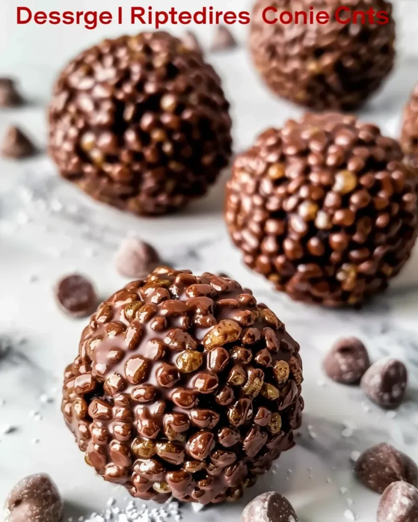 Delicious Chocolate Rice Krispie Balls