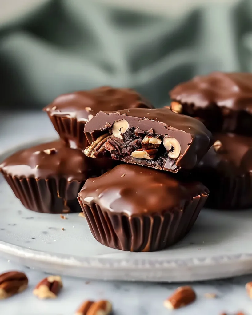 Easy Christmas Pecan Turtles