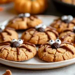 Halloween Peanut Butter Spider Cookies