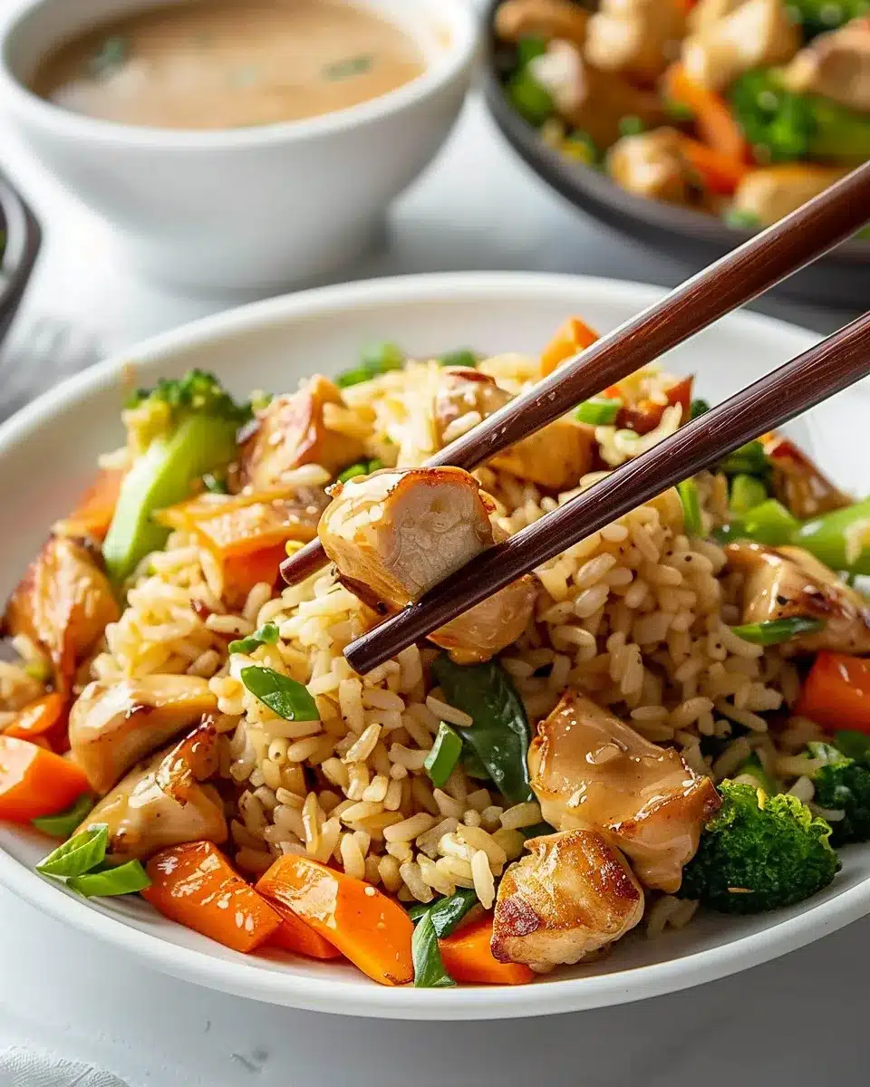 Hibachi Chicken Fried Rice Veggies Easy Meal 5 Hibachi Chicken with Fried upscaled 68e28d57582d5