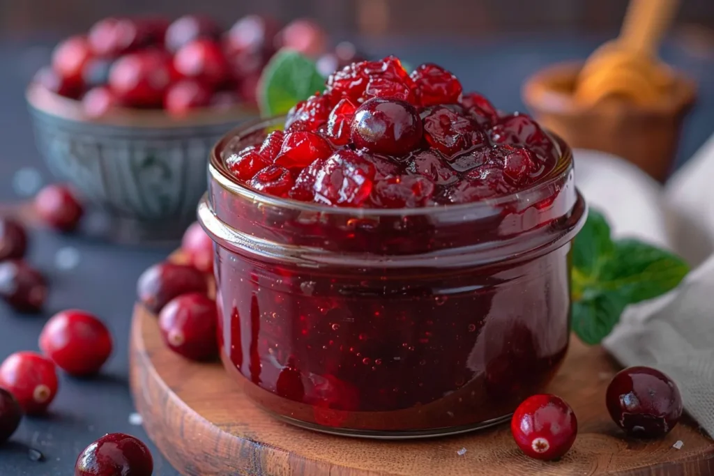 Honey Bourbon Cranberry Sauce Recipe 4 Honey Bourbon Cranberry Sauce
