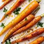 Honey Garlic Roasted Carrots!