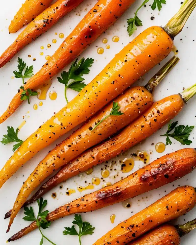 Honey Garlic Roasted Carrots!