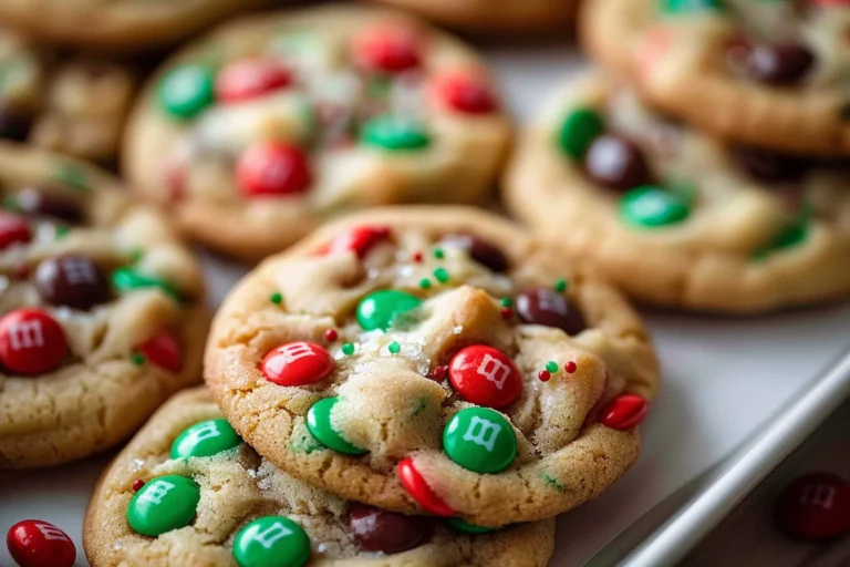 M&amp;M Christmas Cookies