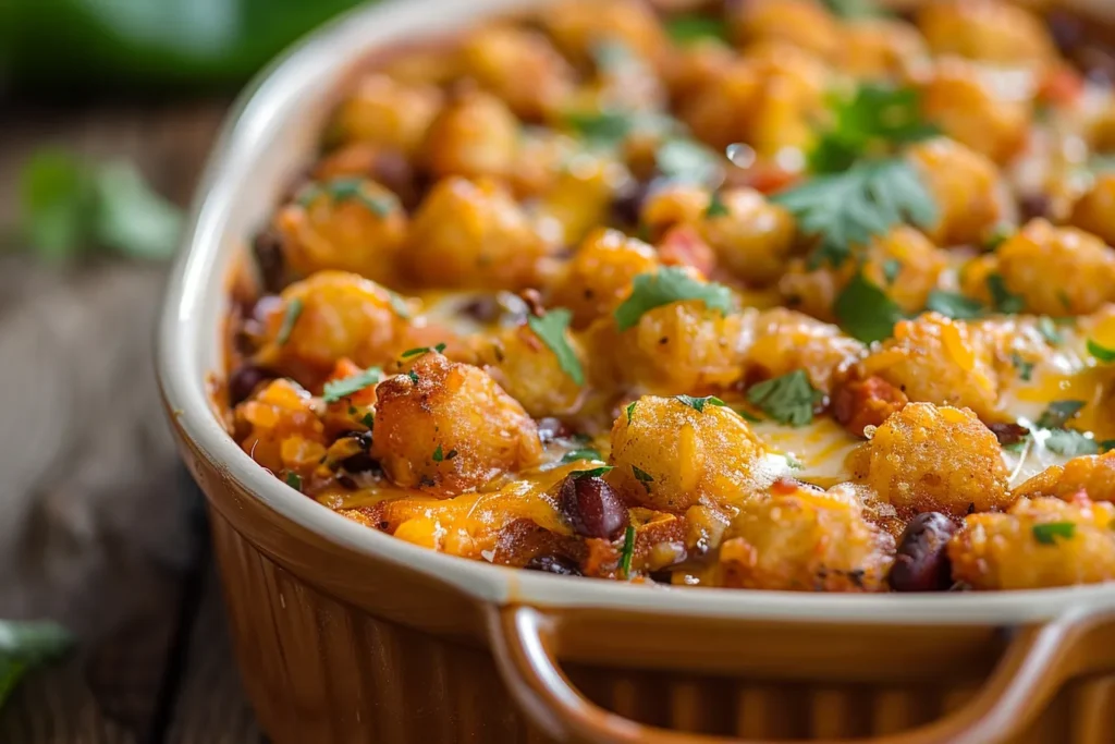 Mexican Tater Tot Casserole
