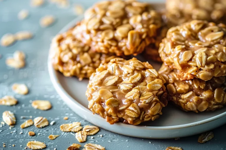 Peanut Butter No Bake Oatmeal Cookies