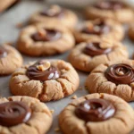 Peanut Butter Nutella Thumbprint Cookies