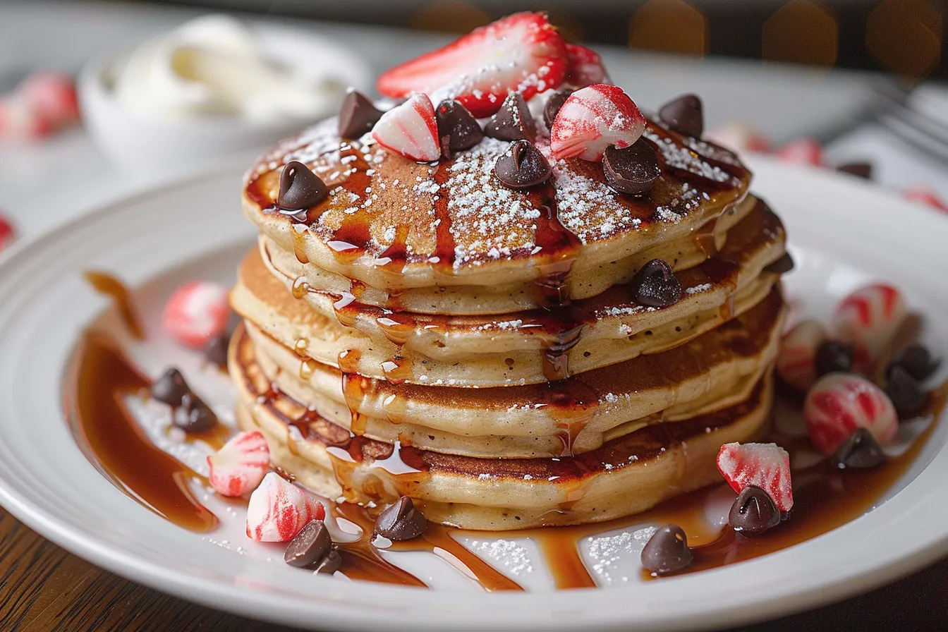 Peppermint Chocolate Chip Pancakes upscaled 68fda443692dc