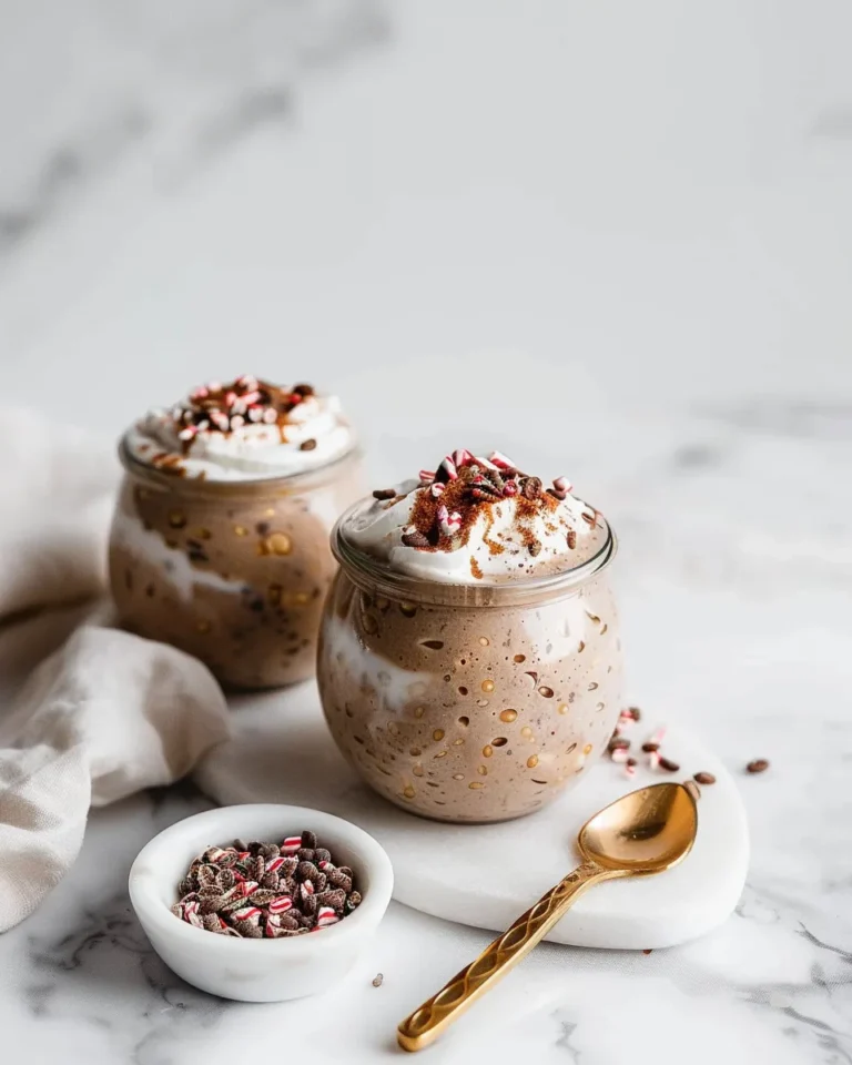 Peppermint Mocha Overnight Oats