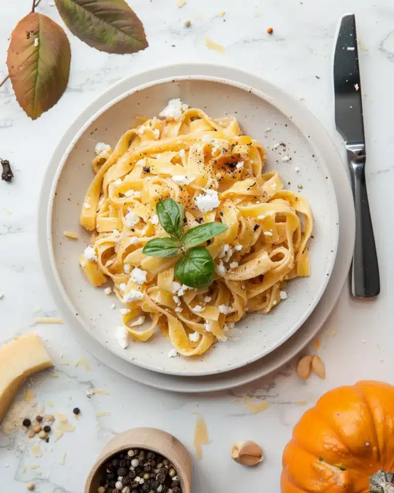 Pumpkin Pasta with Feta