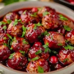 Quick Cranberry Meatballs (Christmas Recipe)