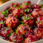 Quick Cranberry Meatballs