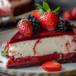 Red Velvet Strawberry Cheesecake
