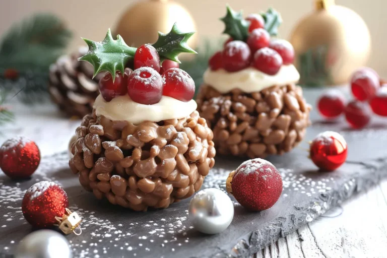 Rice Krispie Christmas Puddings