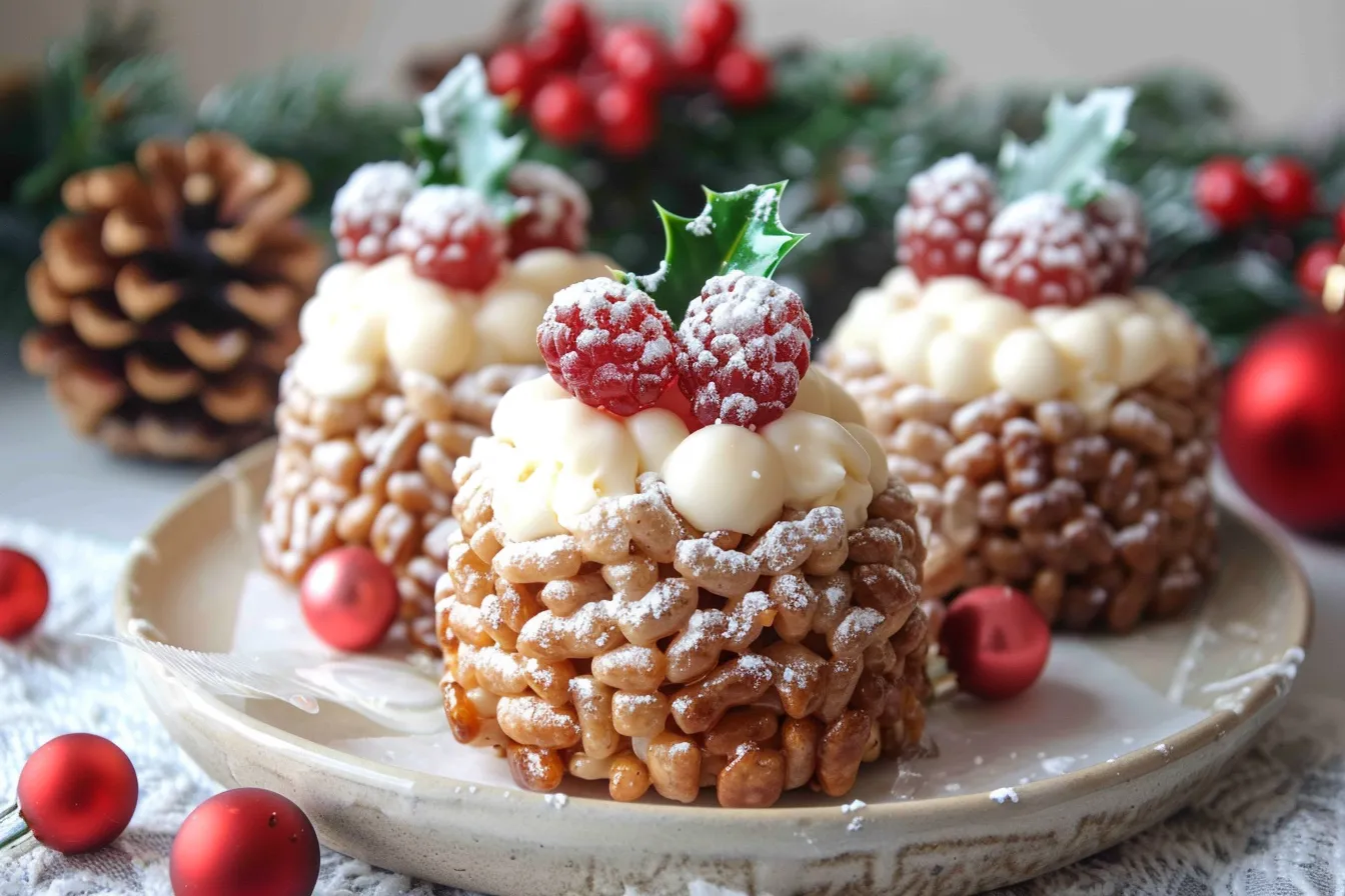 Rice Krispie Christmas Puddings Recipe 5 Rice Krispie Christmas Puddings upscaled 68e8660f5282b