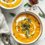 Roasted Butternut Squash and Carrot Soup