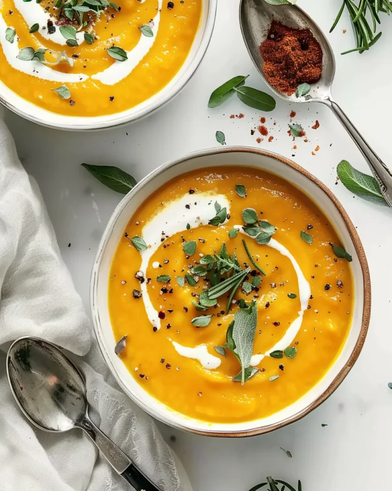 Roasted Butternut Squash and Carrot Soup