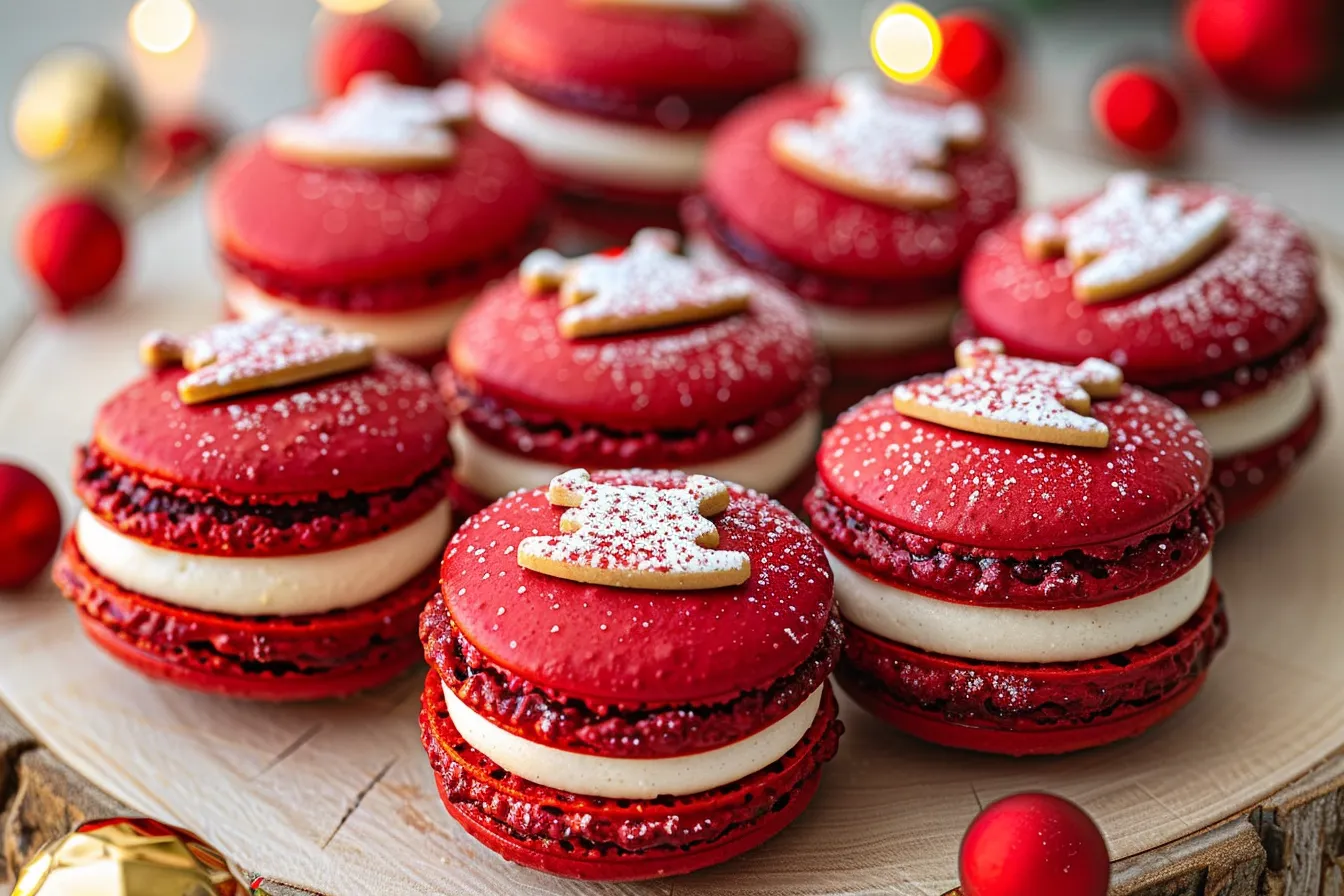 Santa Macarons Holiday Baking Recipe 4 Santa Claus Macarons upscaled 68e8624f25b1f