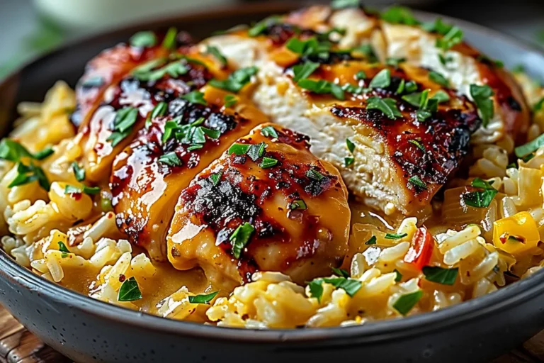 Smothered Chicken and Rice Recipe