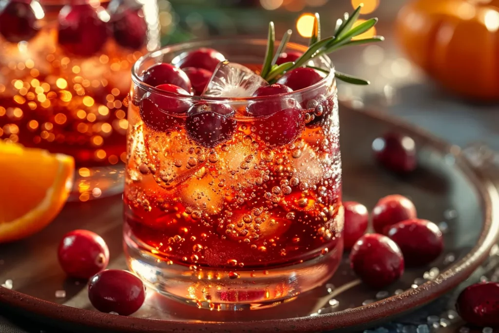 Thanksgiving Cranberry Spritzer