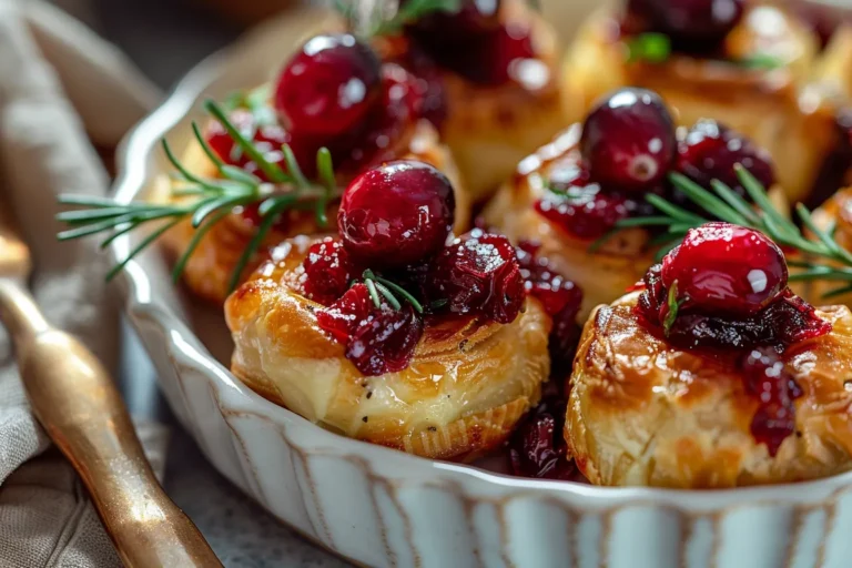 Baked Cranberry Brie Bites