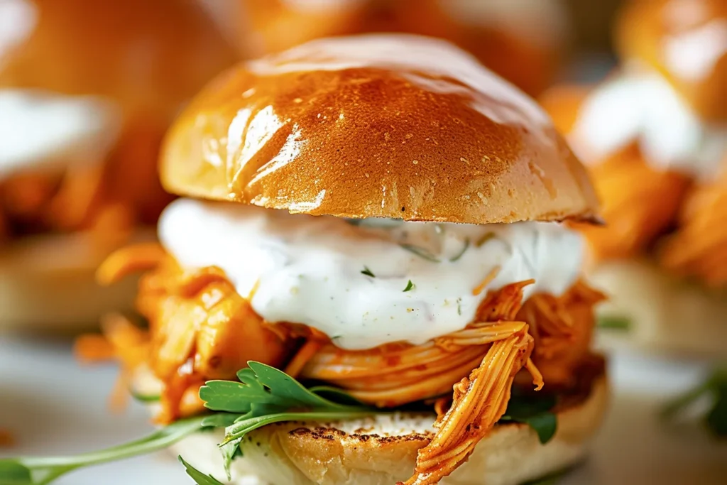 BUFFALO CHICKEN SLIDERS