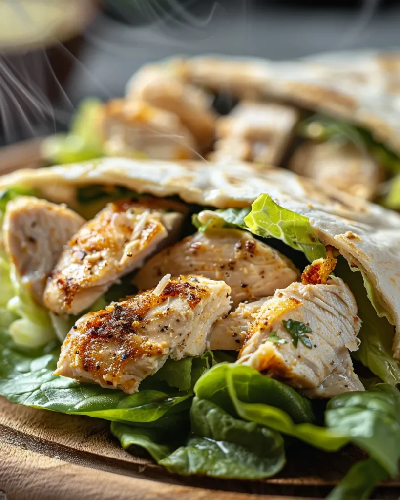 CHICKEN CAESAR WRAPS