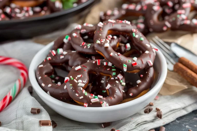 Chocolate Peppermint Pretzels