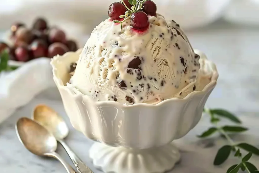 Christmas pudding ice cream