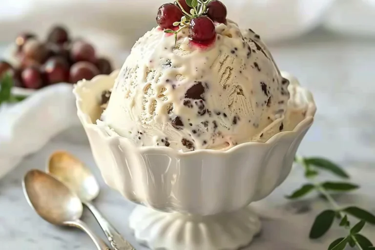 Christmas pudding ice cream