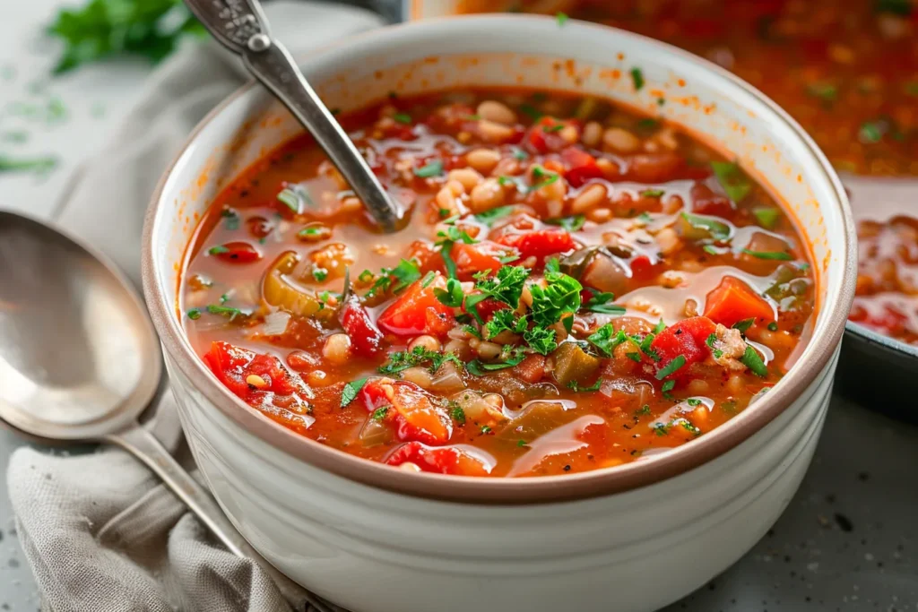 Cozy Stuffed Pepper Soup
