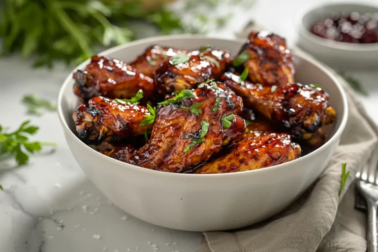 Cranberry Glazed Turkey Wings