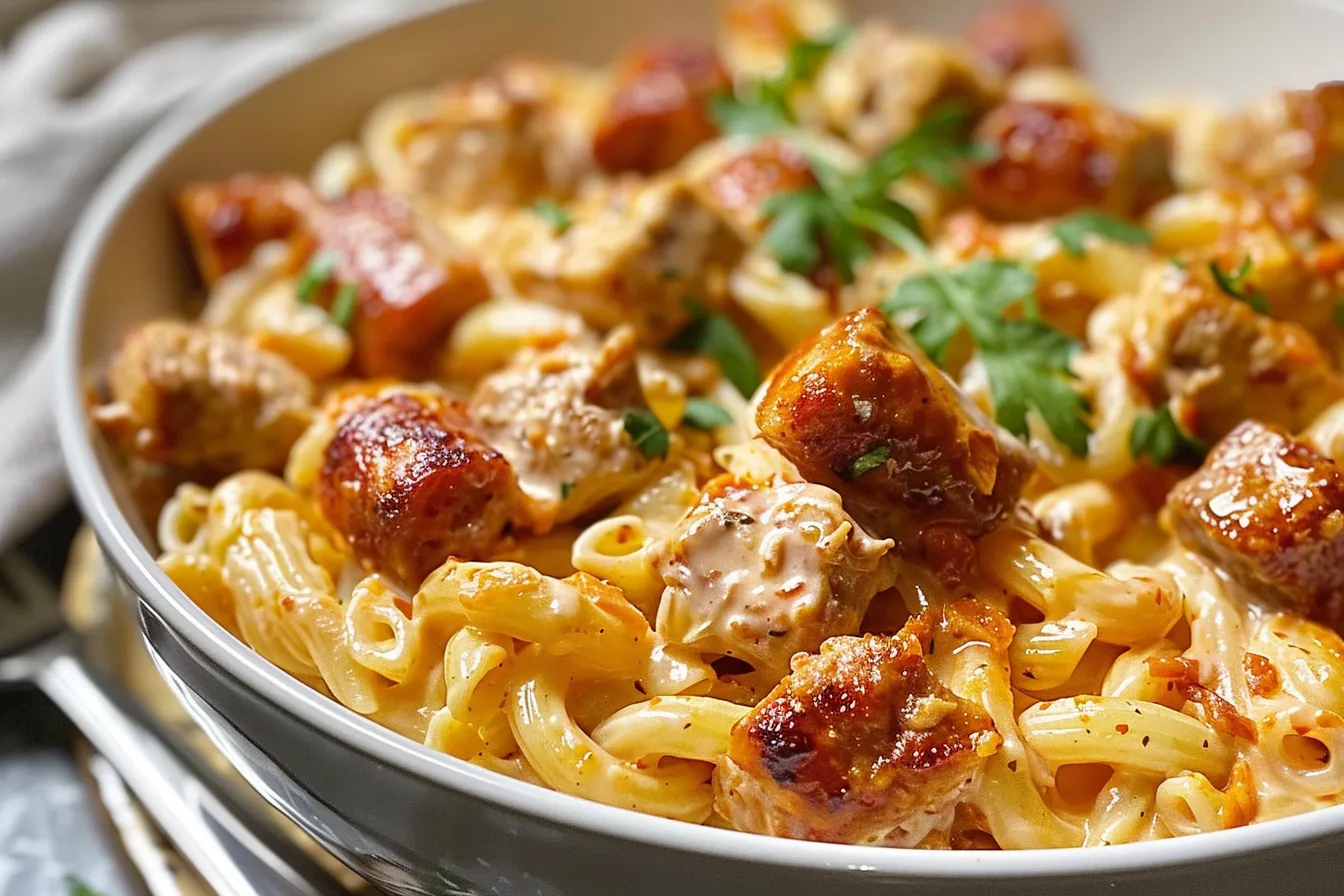 Creamy Buffalo Pasta Recipe 5 174 creamy buffalo ranch sausage chicken pasta 4 691f656a8f031 1