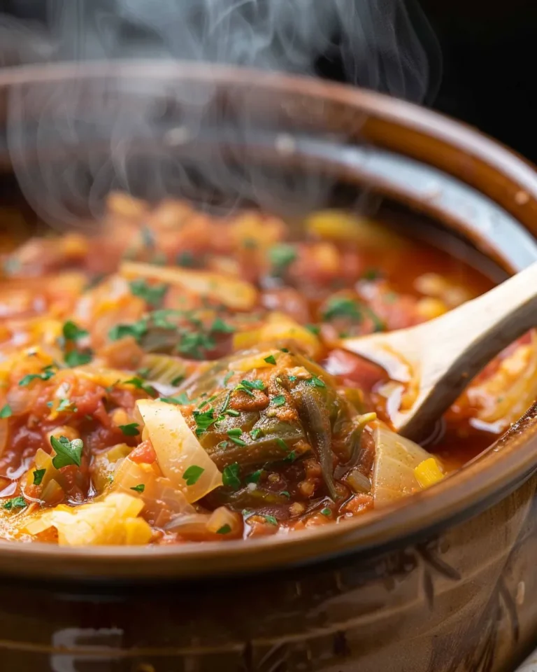CROCKPOT CABBAGE ROLL SOUP