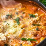 CROCKPOT CHICKEN PARMESAN SOUP