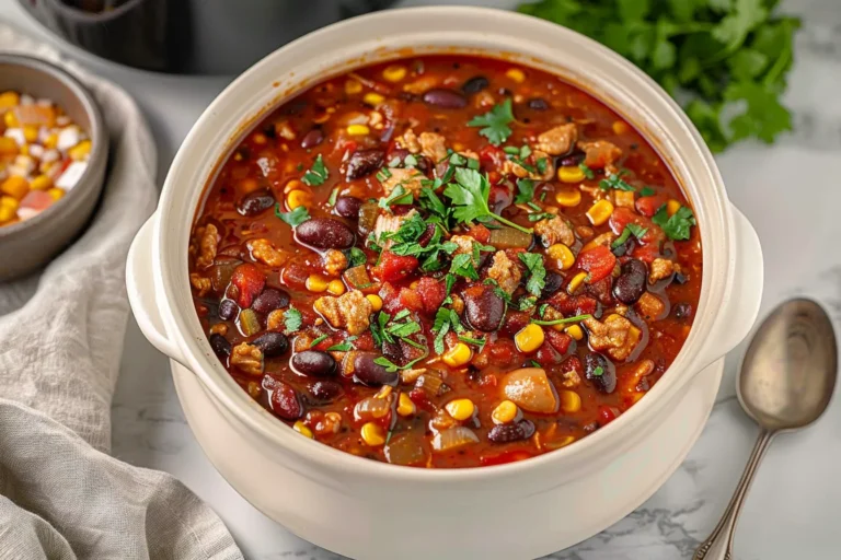 CROCKPOT TURKEY CHILI